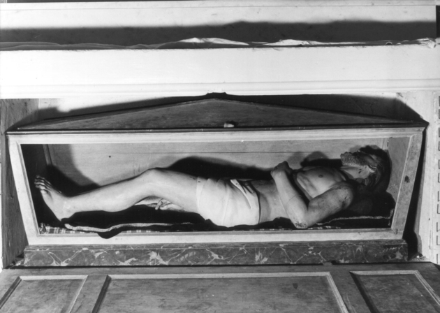 CRISTO MORTO (statua) - ambito italiano (sec. XVIII)