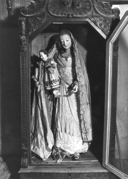 MADONNA CON BAMBINO (statua) - ambito lucchese (sec. XIX)