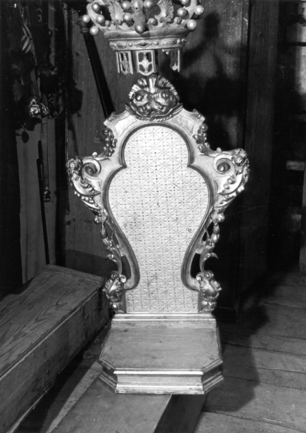 tronetto per esposizione eucaristica - ambito lucchese (sec. XIX)