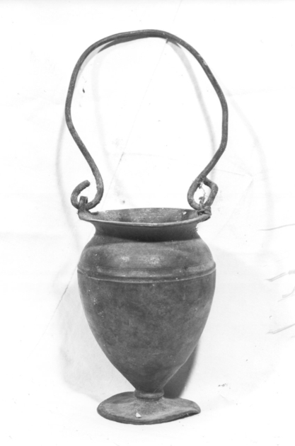 secchiello per l'acqua benedetta - bottega toscana (sec. XVII)