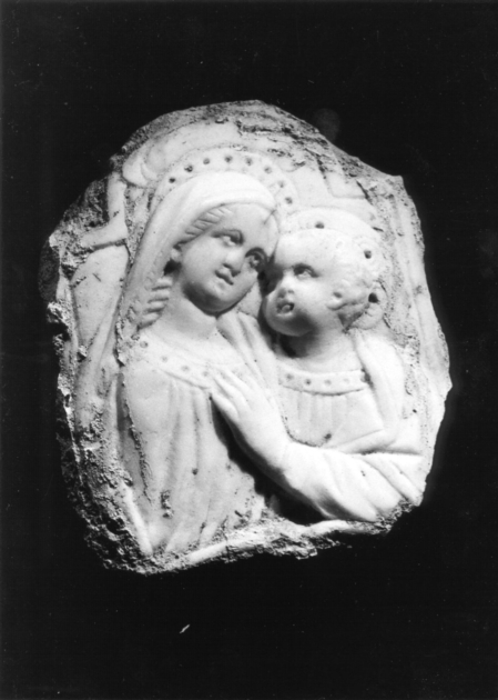 MADONNA CON BAMBINO (rilievo) - ambito apuano (sec. XIX)