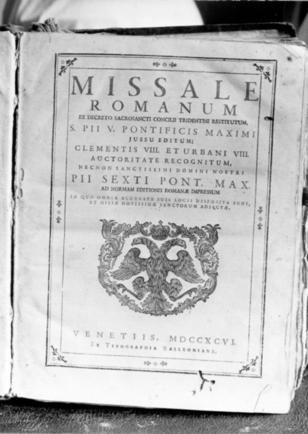 coperta di libro liturgico - bottega veneziana (sec. XVIII)