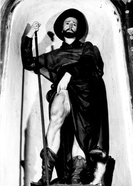 SAN ROCCO (statua) - ambito toscano (sec. XIX)