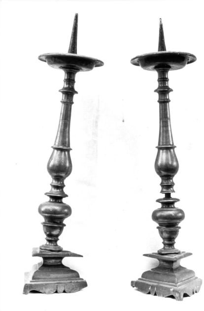 candeliere, serie - bottega toscana (sec. XVIII)