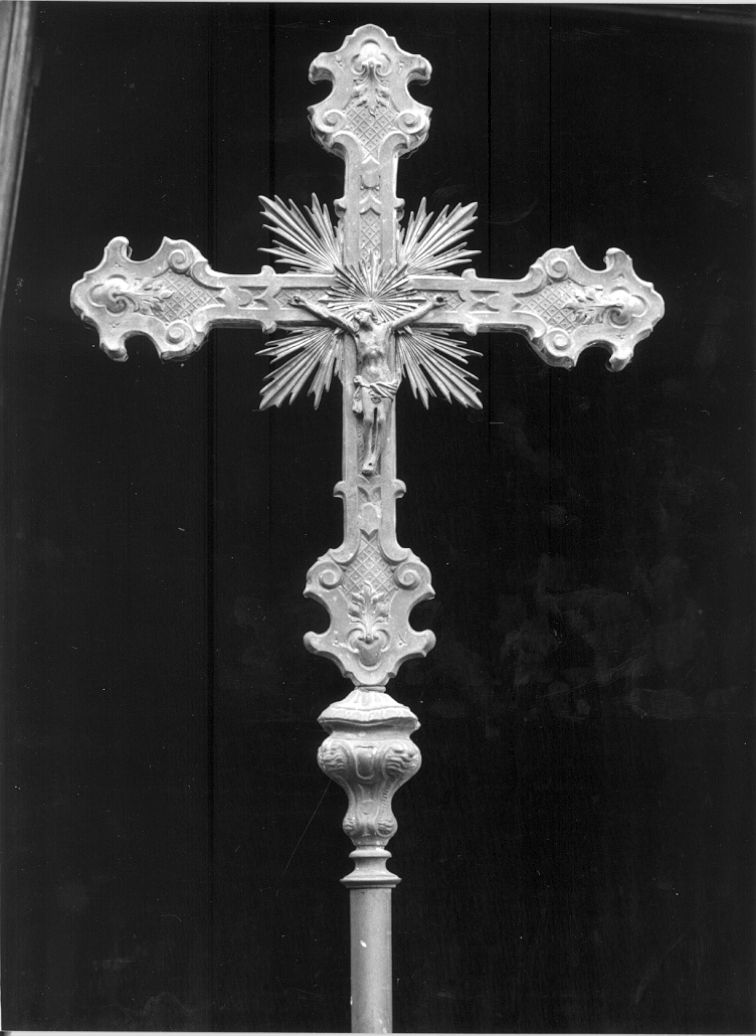 croce processionale - bottega toscana (seconda metà sec. XIX)