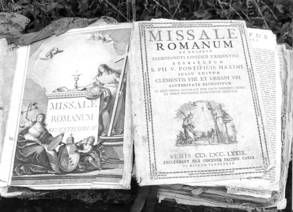 coperta di libro liturgico - bottega senese (sec. XVIII)