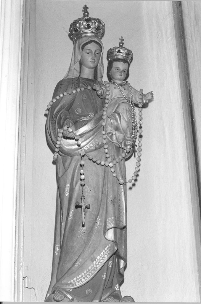 Madonna del Rosario, Madonna con Bambino (statua) - bottega di Ortisei (prima metà sec. XX)