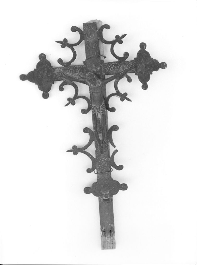 croce processionale - ambito lunigianese (?) (secc. XVIII/ XIX)