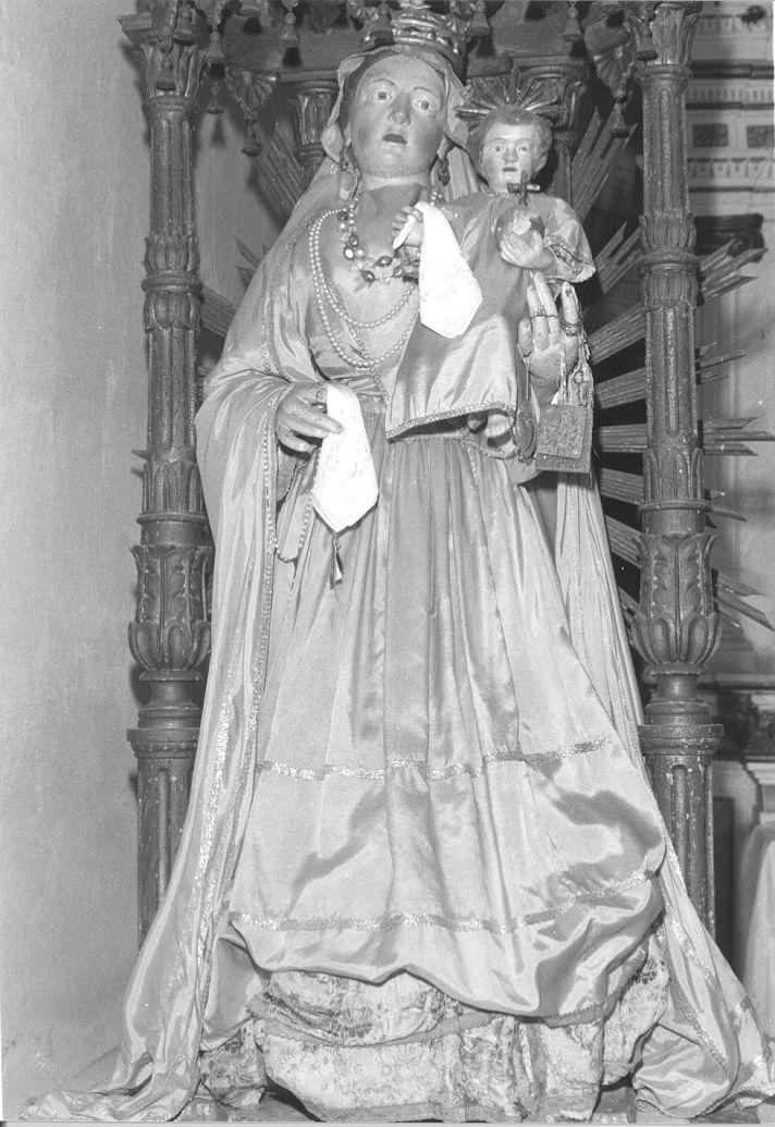 Madonna con Bambino (statua) - ambito lunigianese (fine/inizio secc. XVIII/ XIX)