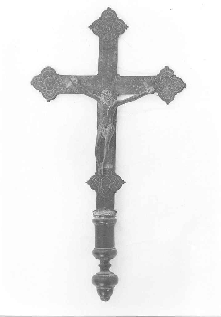 croce processionale - ambito lunigianese (prima metà sec. XVIII)