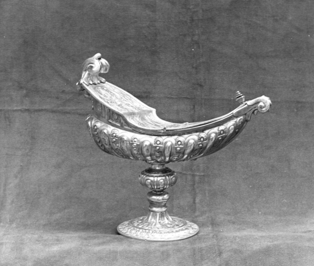 navicella portaincenso - a galeone - ambito lucchese (sec. XVII)