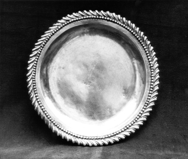 piatto per elemosine - ambito lucchese (sec. XVIII)