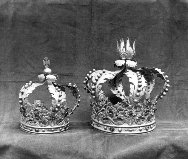 corona da statua, serie - ambito lucchese (fine/inizio secc. XVIII/ XIX)