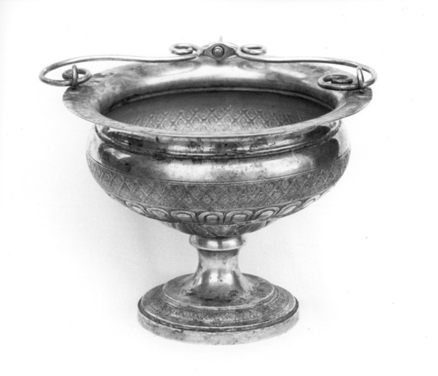 secchiello per l'acqua benedetta - ambito lucchese (fine sec. XIX)