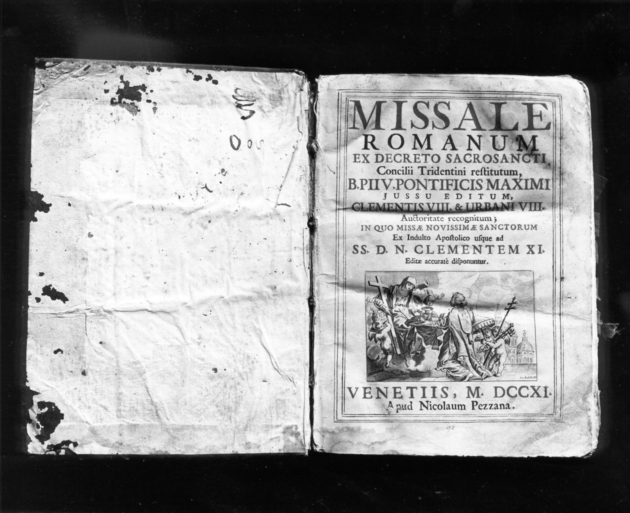 coperta di libro liturgico - bottega veneziana (sec. XVIII)