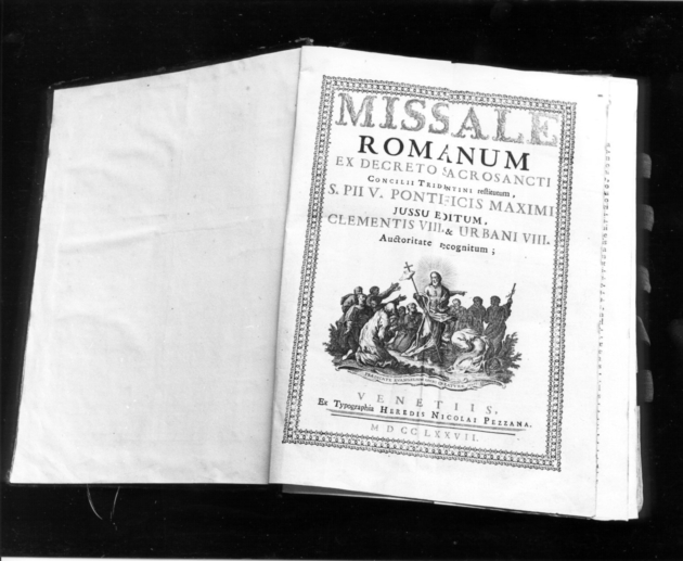 coperta di libro liturgico - bottega veneziana (sec. XVIII)