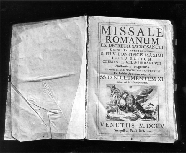 coperta di libro liturgico - bottega veneziana (sec. XVIII)