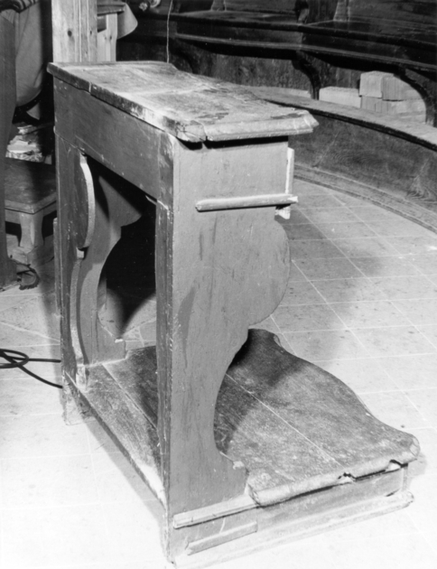 inginocchiatoio - ambito lucchese (secc. XVIII/ XIX)