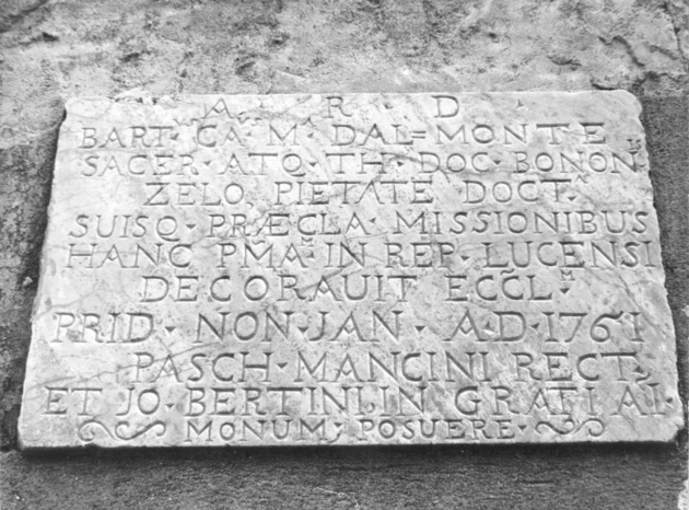 lapide - ambito lucchese (sec. XVIII)