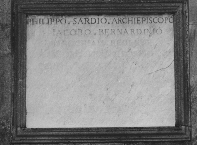 lapide - ambito lucchese (seconda metà sec. XVIII)