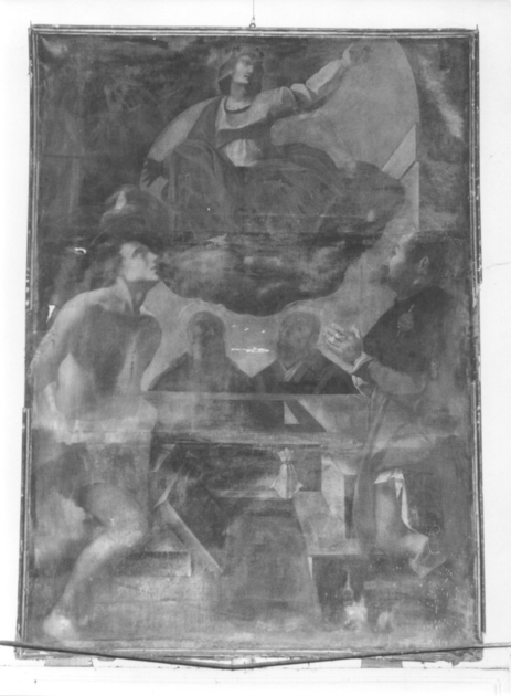 MADONNA ASSUNTA E SANTI (dipinto) - ambito lucchese (terzo quarto sec. XVII)