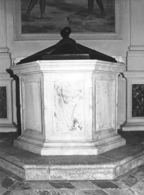 fonte battesimale - ambito lucchese (sec. XIX)