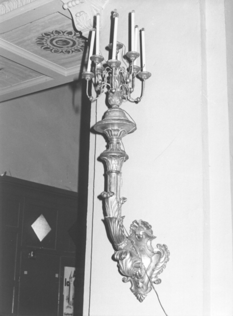 candeliere da parete - ambito lucchese (seconda metà sec. XIX)