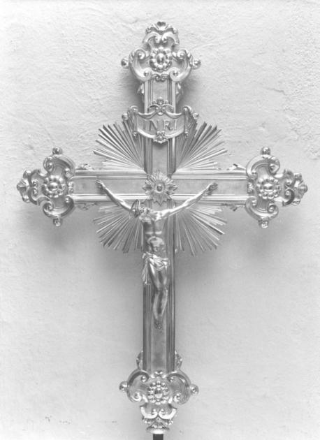 croce processionale - bottega lucchese (seconda metà sec. XIX)