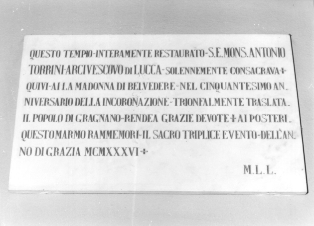 lapide documentaria, serie - bottega lucchese (sec. XX)