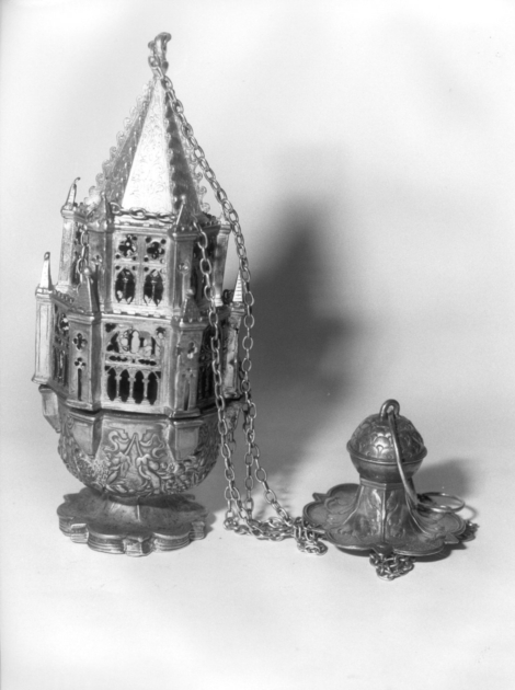 turibolo - a corpo architettonico - bottega lucchese (metà sec. XVIII)