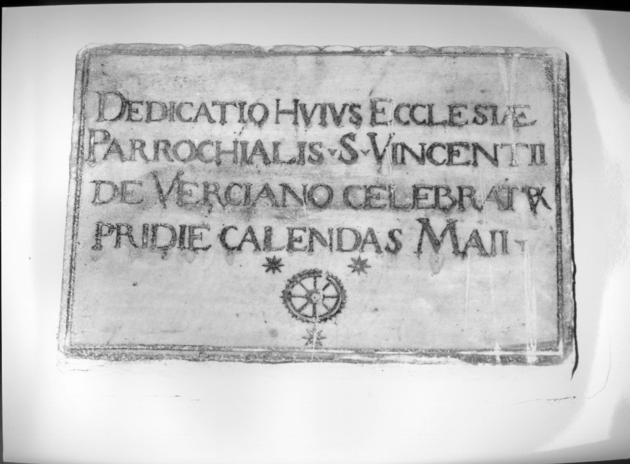 lapide documentaria - ambito lucchese (secc. XVI/ XVII)