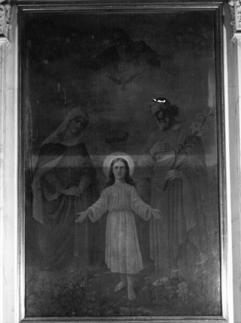 SACRA FAMIGLIA (dipinto) di Simonson Kastelly Ernest Oskar (attribuito) (seconda metà sec. XIX)