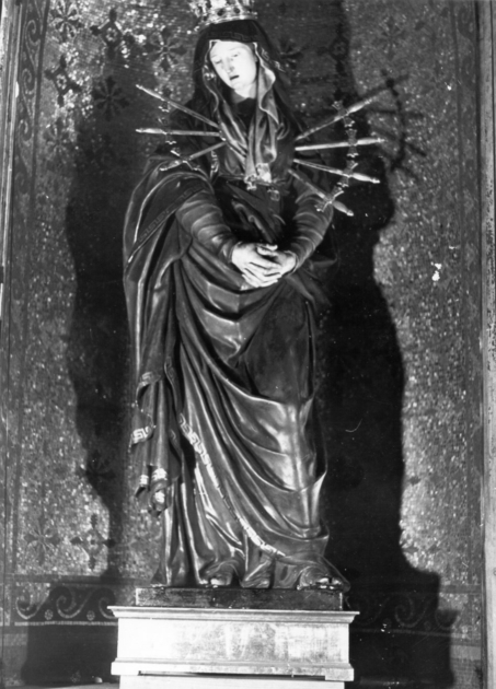 MADONNA ADDOLORATA (statua) di Ballanti Giovanni Battista detto Graziani (prima metà sec. XIX)