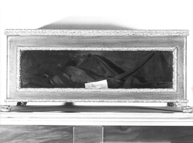 reliquiario a teca - a urna - bottega toscana (sec. XIX)