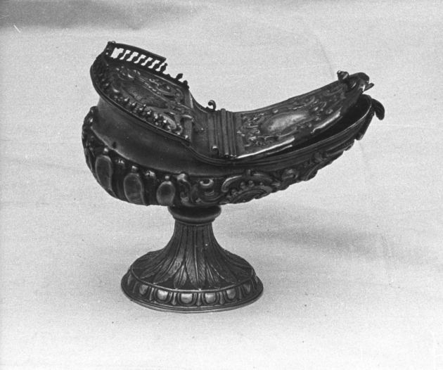 navicella portaincenso - a galeone di Strambi Salvatore (metà sec. XVIII)