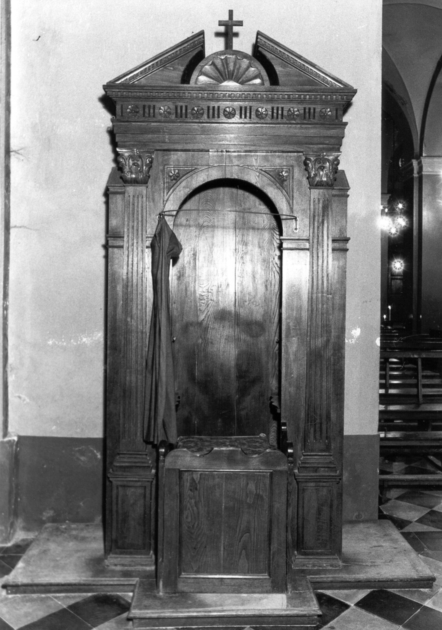 confessionale, serie - bottega versiliese (fine sec. XIX)