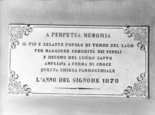 lapide commemorativa - bottega versiliese (sec. XIX)