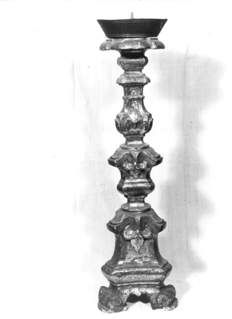 candeliere, serie - bottega toscana (fine/inizio secc. XVIII/ XIX)