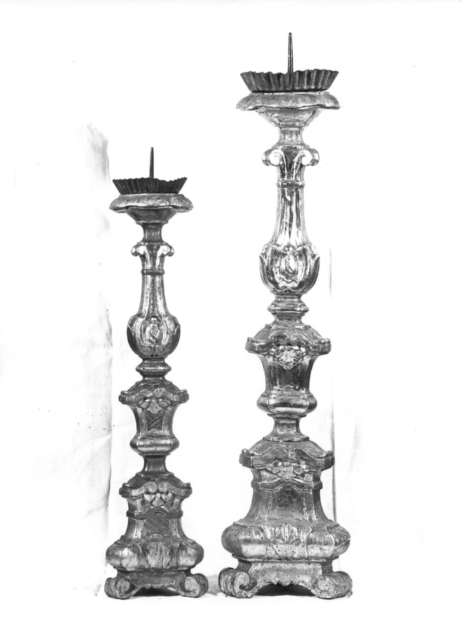 candeliere, serie - bottega toscana (seconda metà sec. XVIII)