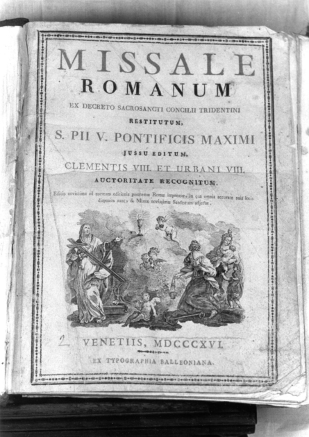 coperta di libro liturgico - bottega veneziana (sec. XIX)