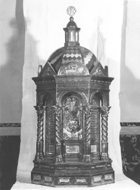 tabernacolo - a tempietto - bottega toscana (sec. XX)