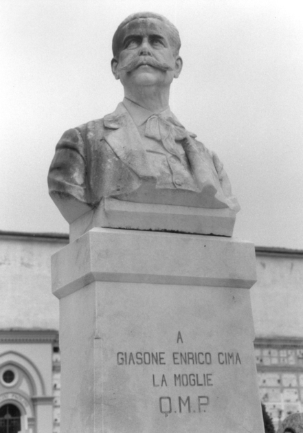 Ritratto di Giasone Enrico Cima (busto) di Bozzano Antonio (sec. XX)