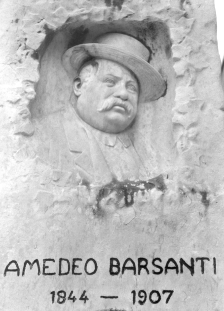 Ritratto di Amedeo Barsanti (rilievo) di Morelli Francesco (sec. XX)