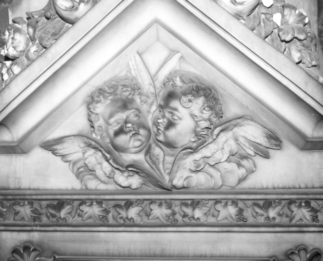 Coppia di angioletti (rilievo) di Caniparoli Antonio (sec. XIX)