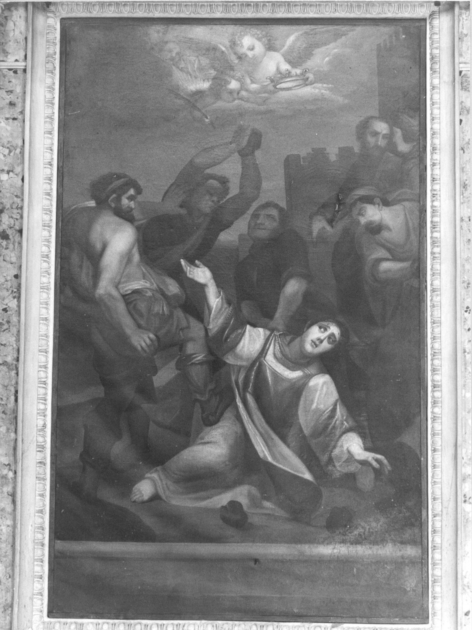 LAPIDAZIONE DI SANTO STEFANO (dipinto) - ambito toscano (sec. XVII)
