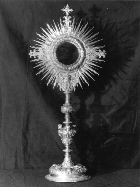 ostensorio - a raggiera - bottega toscana (sec. XVIII)