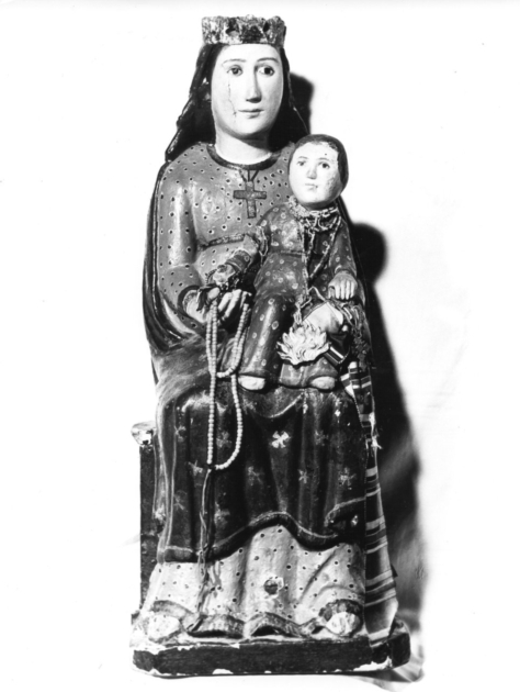 MADONNA CON BAMBINO (statua) - bottega lucchese (fine/inizio secc. XIII/ XIV)