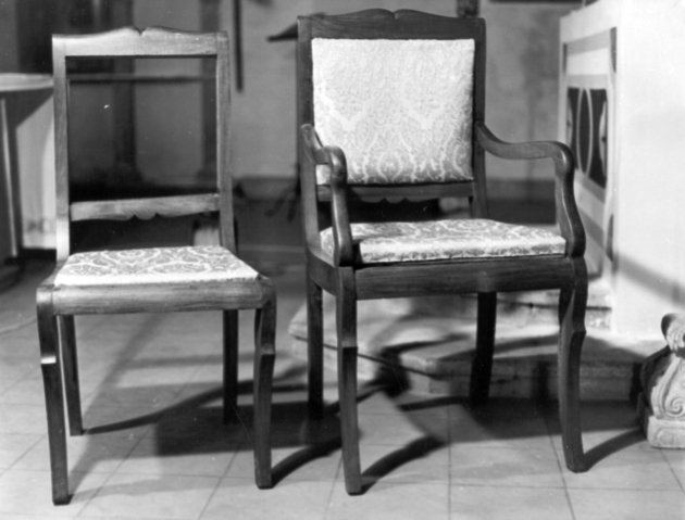 poltroncina, serie - ambito garfagnino (sec. XIX)