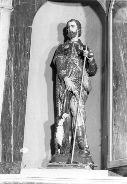 SAN ROCCO (statua) - bottega italiana (seconda metà sec. XIX)