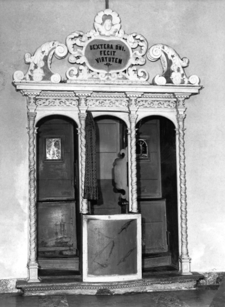 confessionale, serie - bottega toscana (fine sec. XVIII)